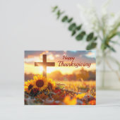 Carte de Thanksgiving Feuillage d'Automne (Debout devant)