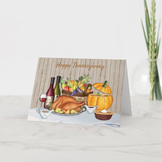 Carte de Thanksgiving moderne joyeuse (Devant)
