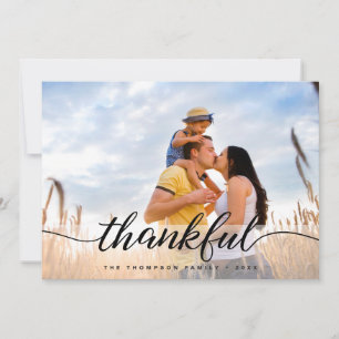 Carte de Thanksgiving personnalisée avec photo et