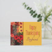 Carte de Thanksgiving pour copain (Debout devant)