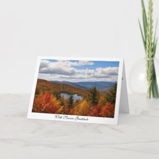 Carte de Thanksgiving pour la feuillée d'automne