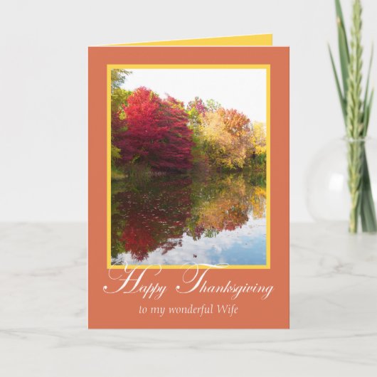 Carte de thanksgiving pour l'épouse (Devant)