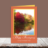 Carte de thanksgiving pour l'épouse