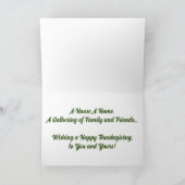 Carte de Thanksgiving "Récolte" (Intérieur)