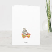 Carte de Thanksgiving Squirrel Pecan Pie (Dos)