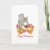 Carte de Thanksgiving Squirrel Pecan Pie (Devant)