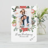 Carte de Thanksgiving sur mesure (Debout devant)