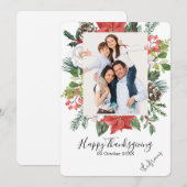 Carte de Thanksgiving sur mesure (Devant / Derrière)