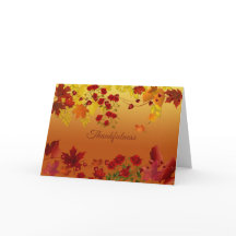 Carte de thanksgiving/Tout-Occasion de feuille