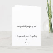 Carte de Thanksgiving vintage avec dinde (Dos)