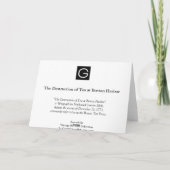 Carte de thé de Boston, Nathaniel (Dos)