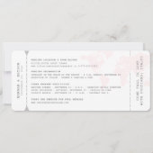 Carte de Thème de Voyage Rétro Billet d'Embarqueme (Dos)