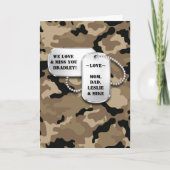 Carte de thème militaire (Devant)