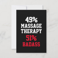 Carte de thérapie de massage badass