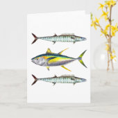 Carte de thon jaune et de wahoo (Fleur jaune)