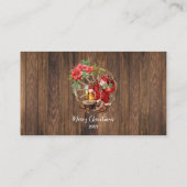 Carte de ticket de boisson gratuite pour Noël occi (Dos)