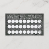 carte de timbre de changement d'huile (Dos)