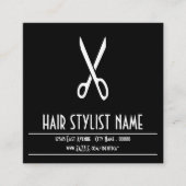 carte de timbre de ciseaux de coiffeur (Devant)