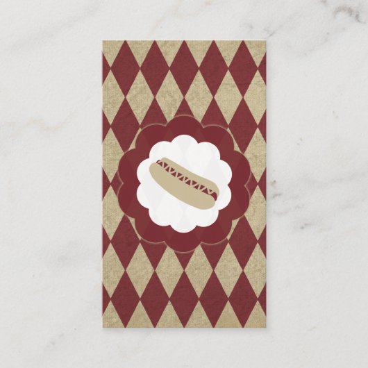carte de timbre de diamants de hot dog (Devant)
