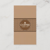 carte de timbre de fidélité au café (Dos)