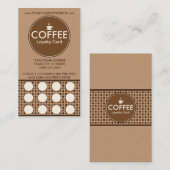 carte de timbre de fidélité au café (Devant / Derrière)