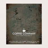 carte de timbre de fidélité pliée par grunge de (Extérieur déplié)