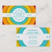 carte de timbre de fidélité rétro (Devant / Derrière)