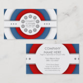 carte de timbre de fidélité rétro (Devant / Derrière)