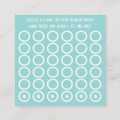 carte de timbre de grain de café (Dos)