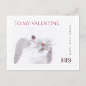 Carte de timbre de la lettre d'amour de la Saint V (Devant)