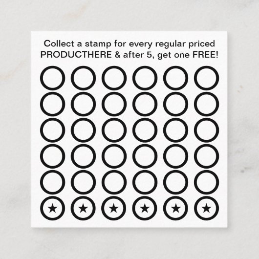 Carte de timbre de l'ACHAT 5 (Dos)