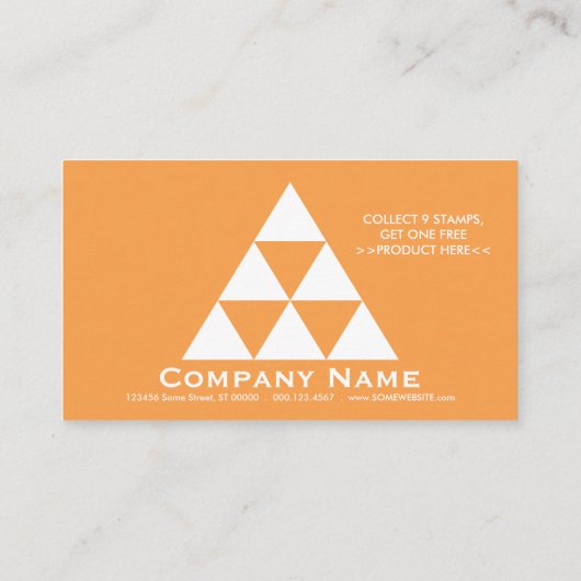 Carte de timbre de pyramide de FIDÉLITÉ (couleur (Dos)