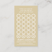 carte de timbre photographique pour chien walker (Dos)