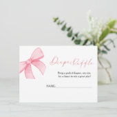 Carte de tirage au sort de couche boho rose pour B (Debout devant)