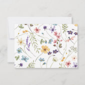 Carte de tirage au sort de lingettes Wildflower Ba (Dos)