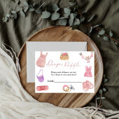 Carte de tirage au sort de vêtements boho pour béb