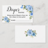 Carte de tirage baby shower de tirage de tombole B (Devant / Derrière)