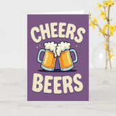 Carte de Toast d'Anniversaire Cheers (Fleur jaune)