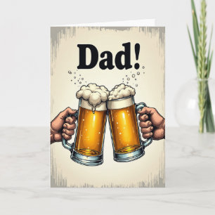 Carte de toast sincère pour papa