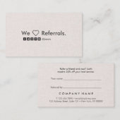 Carte de toile minimaliste propre professionnelle (Devant / Derrière)