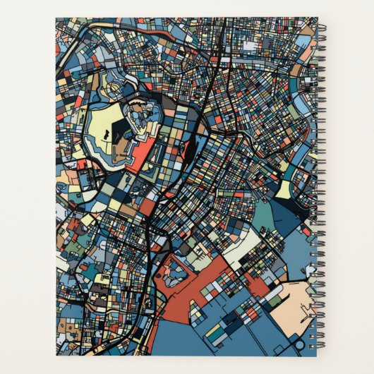 Carte de Tokyo colorée (Dos)