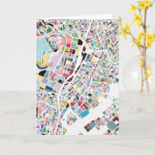 Carte de Tokyo Japon (Fleur jaune)