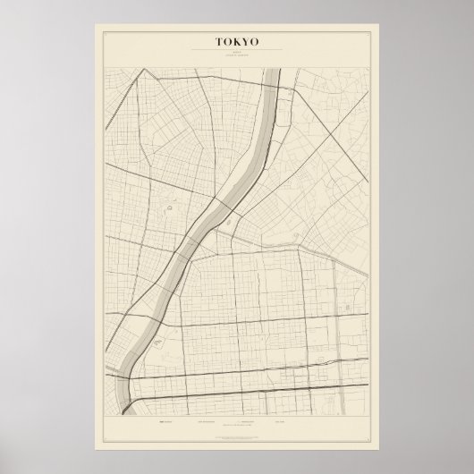 Carte de Tokyo Poster (Devant)
