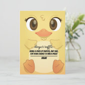 carte de tombola à couche neutre pour canard migno (Debout devant)