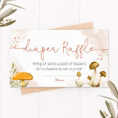 Carte de tombola baby shower de bois