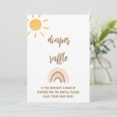 Carte de tombola Baby shower Sunshine (Debout devant)
