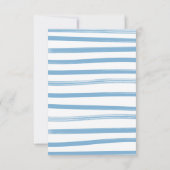 Carte de tombola de Baby shower préppy (Dos)