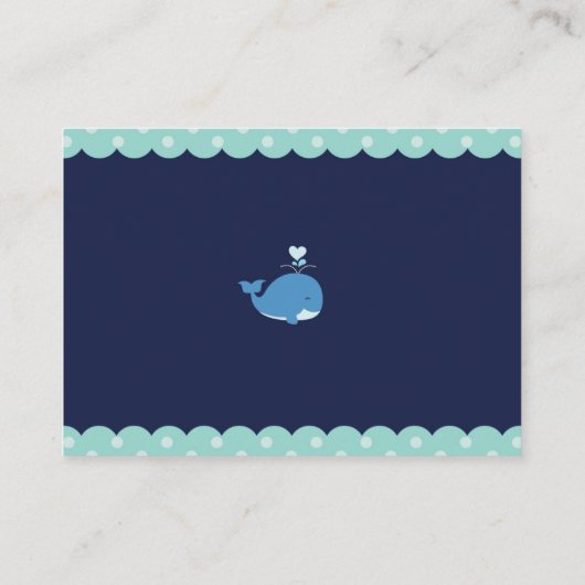 carte de tombola de baleine (Dos)