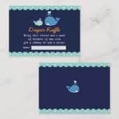 carte de tombola de baleine (Devant / Derrière)