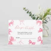 Carte de tombola de couche boho rose pour baby sho (Debout devant)